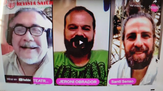 SANTI SENSO, JERÓNI OBRADOR Y M. JOSÉ JAUREGUIBERRY