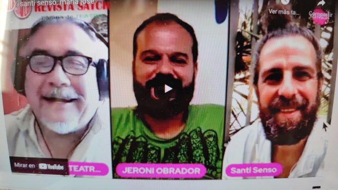 SANTI SENSO, JERÓNI OBRADOR Y M. JOSÉ JAUREGUIBERRY
