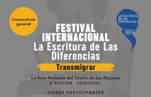 CONVOCATORIA A LA X EDICIÓN LA ESCRITURA DE LAS DIFERENCIAS