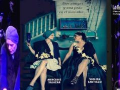 DOS MUJERES Y UN CABALLO A PUNTO DE SALTAR