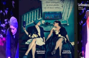 DOS MUJERES Y UN CABALLO A PUNTO DE SALTAR